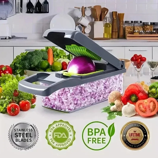 🥗 SliceMaster Pro – Coupe-légumes 16 en 1