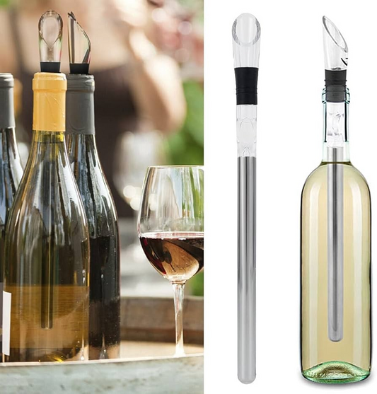 ❄️ Ensemble refroidisseur à vin CoolCraft 4 en 1 en acier inoxydable