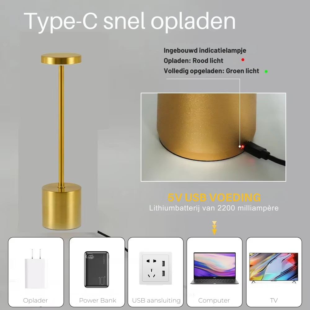 GlowEase™ - Stijlvolle tafellamp
